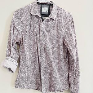 Cactus Man floral print button up shirt